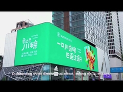 Naked Eye 3D LED Screen Wall Waterproof For Buildings